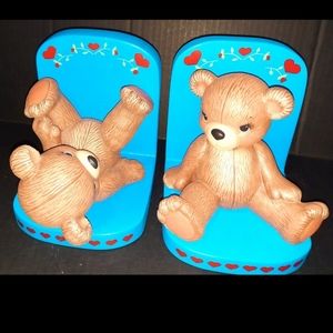 Vintage teddybear bookends